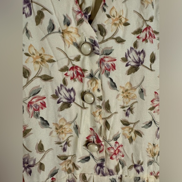 Vintage R.J. Stevens Floral Dress Old Money Cottage Core Grandma Women Sz 8 P - Picture 8 of 12